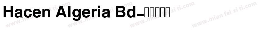 Hacen Algeria Bd字体转换